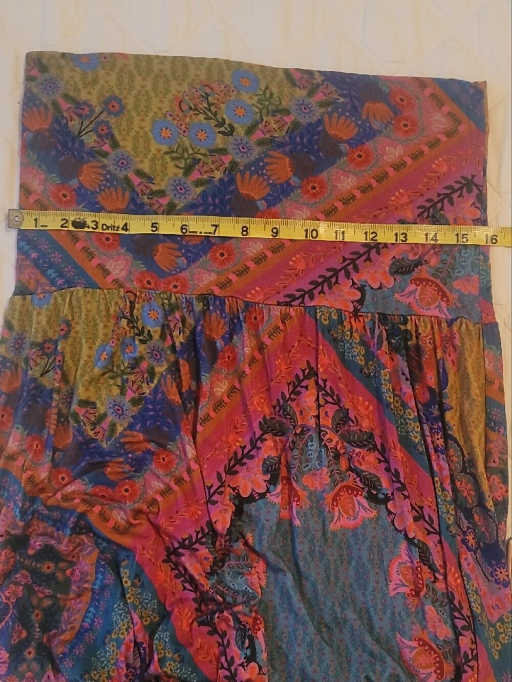 NATURAL LIFE Pink, Blue and Green Boho Floral Maxi Skirt - Picture 3 of 6